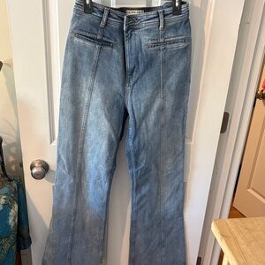 We The Free Light Blue Denim Flare Jeans